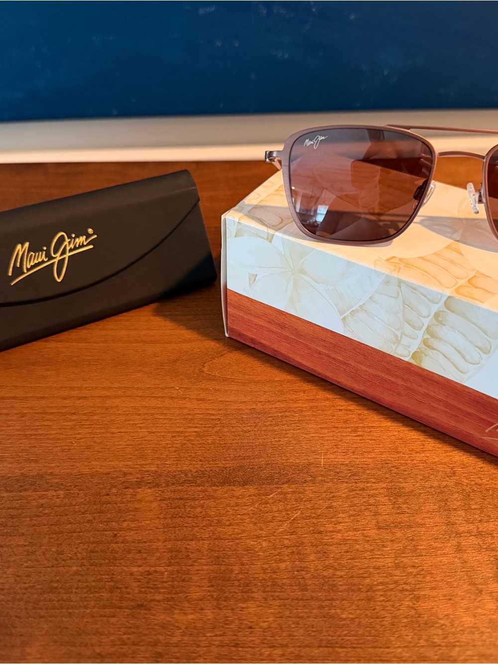 Maui Jim Ebb & Flow SunglassesSatin Brown Red Frame with Brown Lenses
